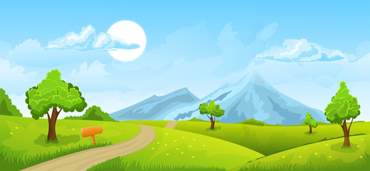 Rural summer landscape