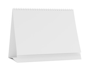 Table spiral calendar with blank pages