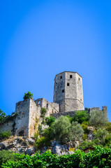 Fototapeta na wymiar Fortress in old town Pocitelj - Bosnia and Herzegovina