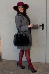 Beauty italian woman with hat #02