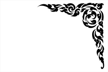 thai style on white background