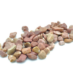 Obraz premium Small stone for decoration DIY on white background.