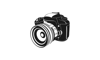 Vector flat style illustration of camera
