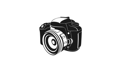 Vector flat style illustration of camera
