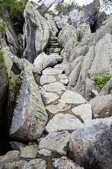 stone pathways in Masungi Reservoir, Rizal, Philippines