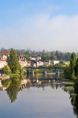 Fototapeta na wymiar Picturesque view of Perigord town in France