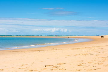 Sand Atlantic beach, France
