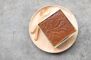 Thai coconut custard squares, Khanom Maw Kaeng