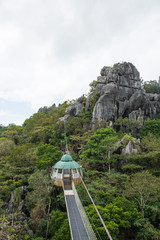 hanging rain drop hut in Masungi Reservoir, Rizal, Philippines
