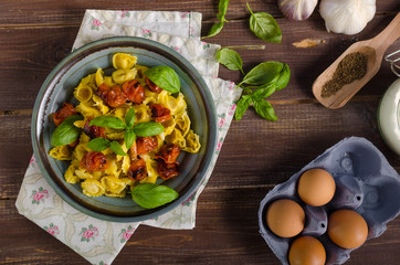 Tortellini with roasted vegetable and herbs