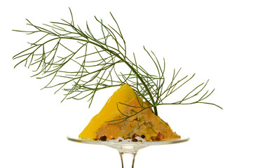 Goose liver with dill