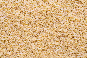 Italian pasta on close up background.