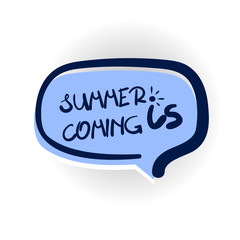 summer is coming comic text shadow