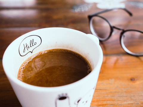 Fototapeta Hello espresso coffee.