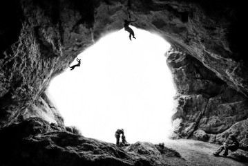 Cavemen - climbing in Slovakia