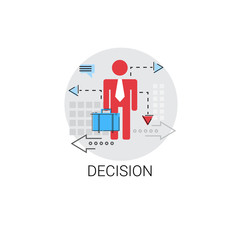 Decision Making Brainstorming Business Icon Vector Illustration