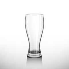 Glasses for beer drinking in pub 
