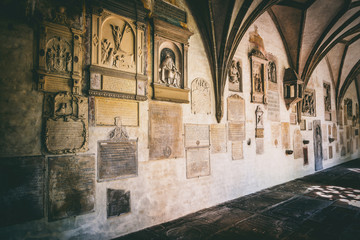 Medieval crypt at cathedral in Augsburg