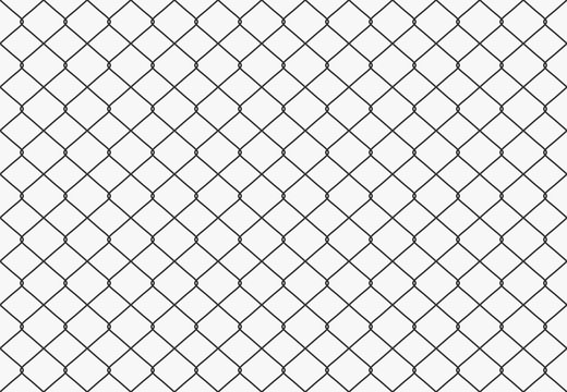 Seamless Metal wire mesh. Vector