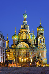 Fototapeta na wymiar Church of the Resurrection of Christ (Saviour on Spilled Blood), St Petersburg, Russia