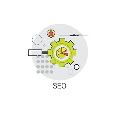 Local Seo Keywording Search Icon Vector Illustration