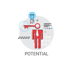 Potential New Creative Idea Business Concept Vector Illustration