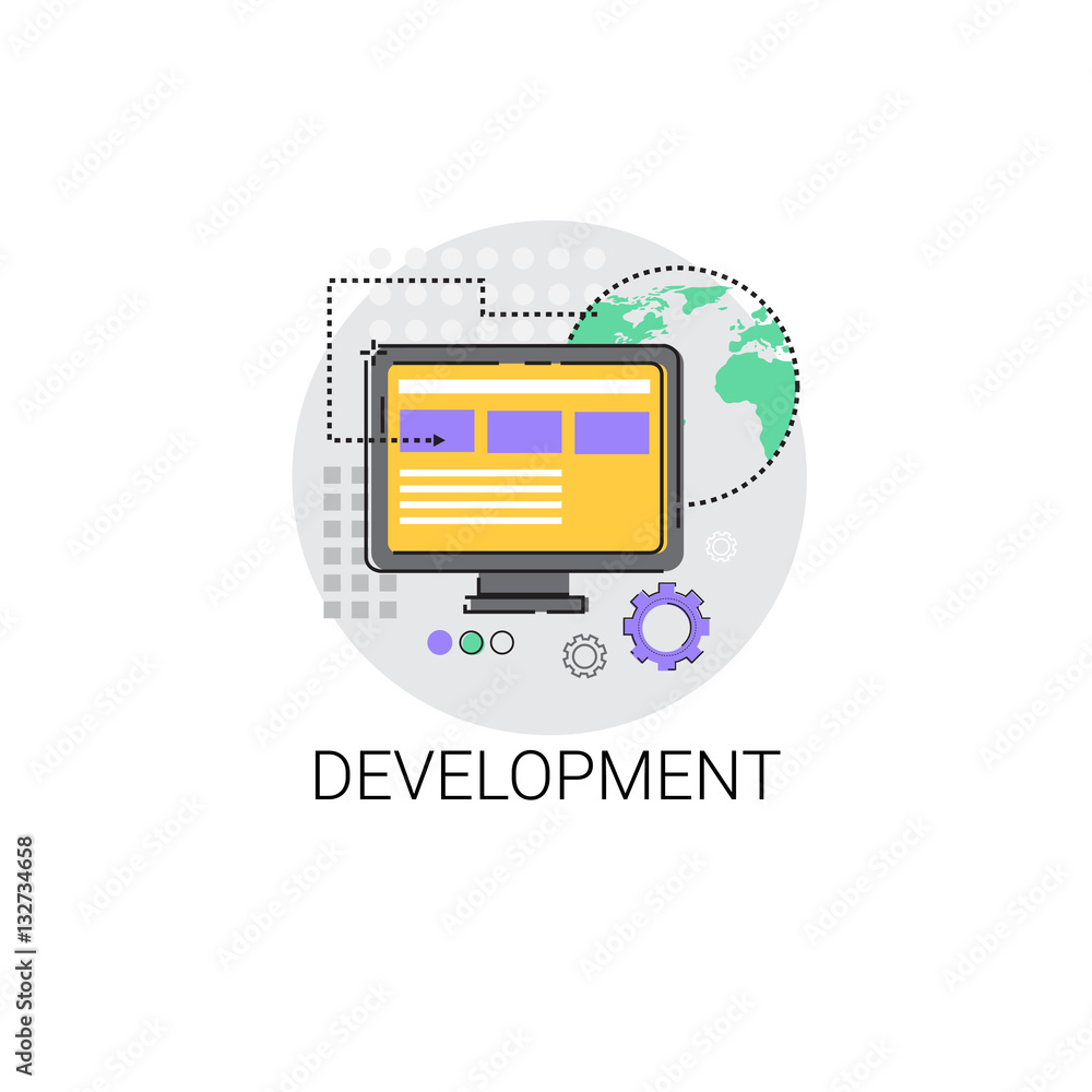  software development computer programming device technology icon vector illustration