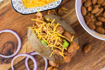 Fototapeta premium Loaded baked potato.