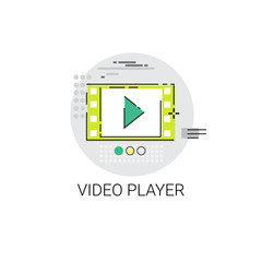 Video Player Entertainment Leisure Icon Vector Illustration