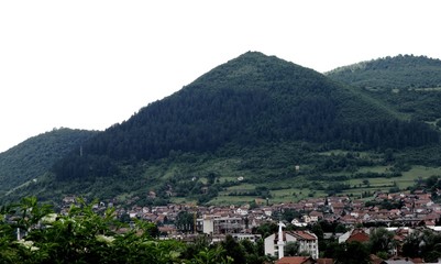 Fototapeta na wymiar Pyramide de Bosnie