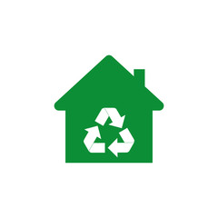 Recycle house icon