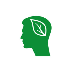 eco Head icon vector