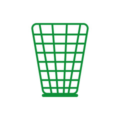 Trash bin icon, vector illustration