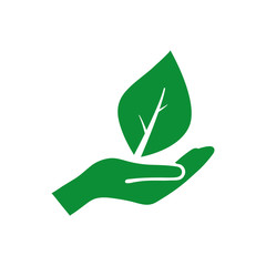 plant in hand icon