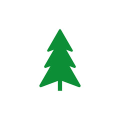 Christmas tree sign icon