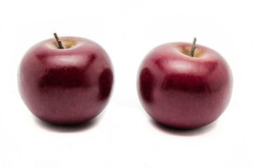 Red apples background