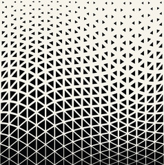 Abstract geometric triangle design halftone pattern