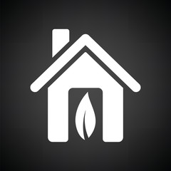 Ecological home leaf icon