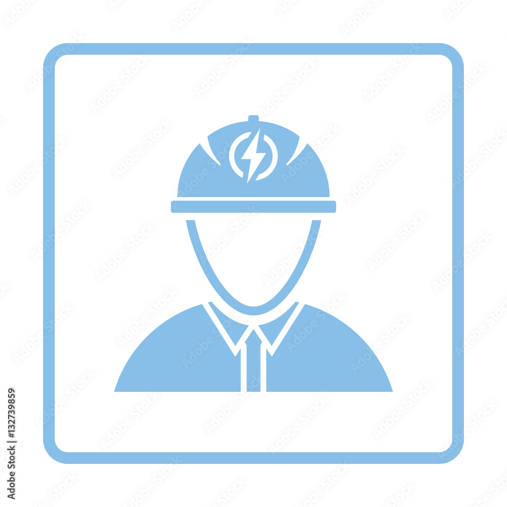 Poster electric engineer icon