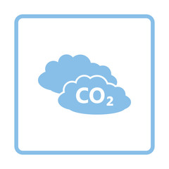 CO 2 cloud icon