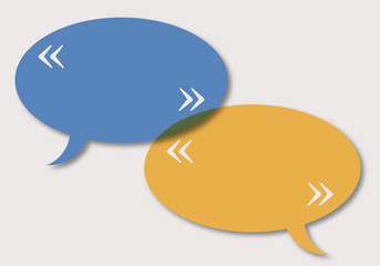 bulles - dialogue - guillemets - présentation - fond