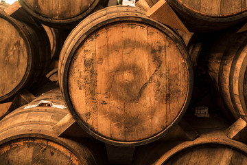 Wine barrels