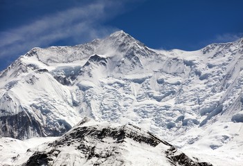 Fototapeta na wymiar Beautiful panoramic view of himalayas mountains