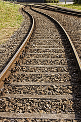 Fototapeta premium Eisenbahnschienen