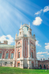 Fototapeta na wymiar Big Grand Palace of Museum-reserve Tsaritsyno, Moscow, Russia
