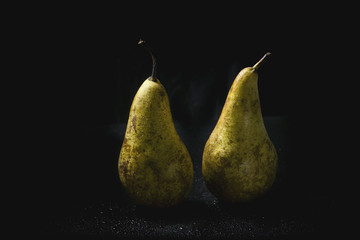 Fototapeta na wymiar Two pears
