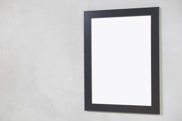 Empty frame from a picture, document, diploma or commendation on a wall