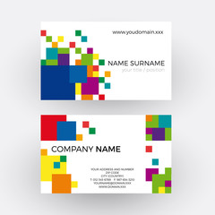 Vector abstract squares; concept of network. Professional busine