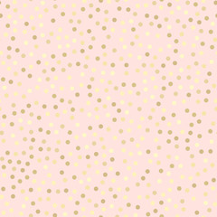 Golden glitter seamless pattern, pink background