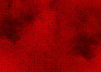 Red abstract textured background. Texture red burgundy background with spots and dots. Background Texture Old School background Red Design